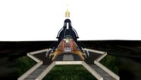 Lucent temple with interior, Kyiv, Ukraine