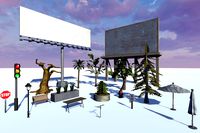 Trees, Buildings, City Props and Modular Roads