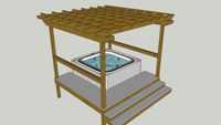 Hottub Pergola and deck