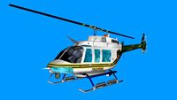 Bell 206l Long Ranger - Pensylvania State Troopers - lowpoly