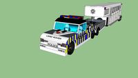 LAND ROVER DEFENDER POLICE 110 EXTENDED PICKUP WITH POLICE HORSEBOX