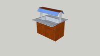 Buffevagn 1200 cherry