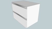 2 deep drawers 450mm