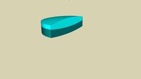 Cut Achromatic Doublet Lens