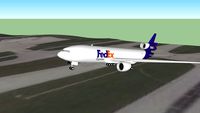 FedEx Express MD-11 Cargo takeoff from Kansas City Airport , USA