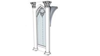 Gothic Arch with victorian column By Amy Najm