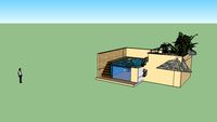 Swimming Pool with Waterfall