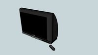 televisão com controle