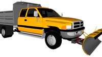 1997 Dodge Ram 3500 Dump Truck with Plow