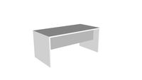 Mesa de trabajo 160x80x72 cm gris/ aluminio