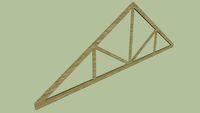 6000mm-30degree-Howe Roof Truss