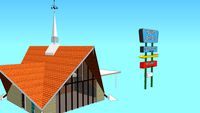 Howard Johnson's Gate Lodge with Neon Roadside Sign (Version 2.1)