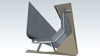 Contemporary 8' Drain Style Concealed Gutter