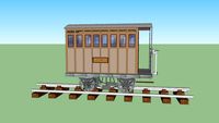 Wagon 2° Classe du chemin de Fer Fell