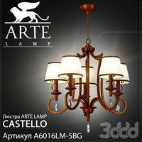 Люстра Arte lamp Castello A6016LM-5BG