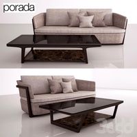 Диван Porada Arena Sofa 224 и столик Script 150