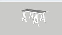 Sawhorse Table