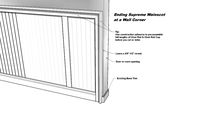 Supreme Wainscot Special Condition - Ending @ Wall Corner