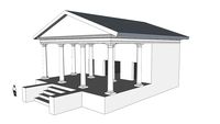 tempio etrusco , ordine tuscanico