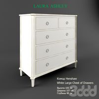 Henshaw White Large Chest of Drawers by Laura Ashley