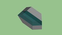 Epsomite crystal structure with translucent quarter