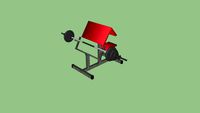 Preacher Bench Bicep Curl machine