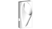 K-4918 Steward(R) waterless 15-5/8' x 15' x 29-5/8' deep wall-mount urinal