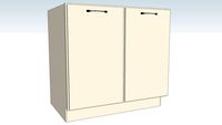 Sink Base Full Height Double Door