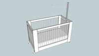 BERÇO BENJAMIM (COLCHÃO 120X60) 75x126x65