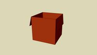 A cardboard box