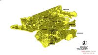 Willoughby Subdivision Map Sydney, New South Wales, Australia