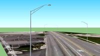 Street Lights on Higgins Road near River Road Intersection