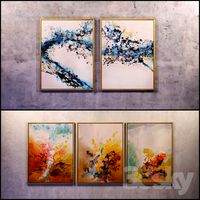 The picture in the frame: 13 pieces (the collection of 11) Abstract
