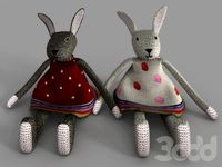 Вязаная игрушка "Кролик"