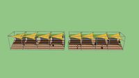 Cover for grandstand footbal pitch