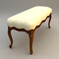 Traditional Style Bench3d model