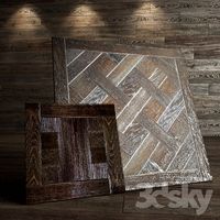 parquet with a silver patina