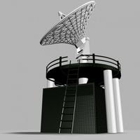 satellite dish 13d model