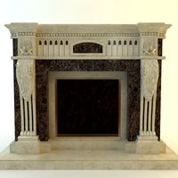 Traditional Style Fireplace3d model