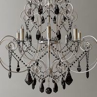 Ornate Beaded Chandelier 23d model