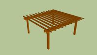 pergola madeira garagem