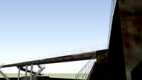 Puente peatonal sobre la Av. 1