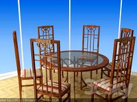 Dining set in Art Nouveau style