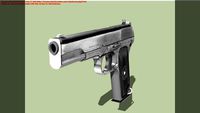 TT-33 Russian WWII Pistol (textured and highly detailed)