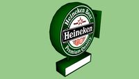 Heineken lichtbak ] Heineken wallsign illuminated