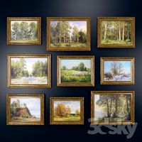 Landscapes from Alexander Ilyin framed