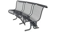Plexus 3 Seat Bench