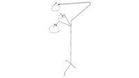 serge mouille 3 arm floor lamp