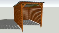 6ft x 8ft Woodshed/Log Store