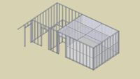 Basement Framing w/ Bedroom Sheetrocked